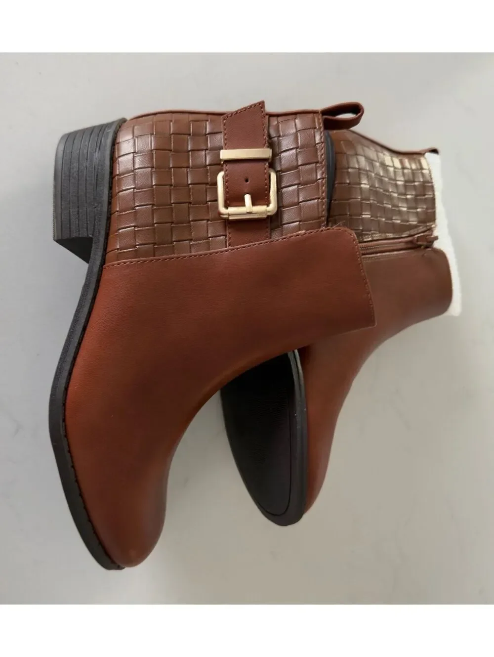 Style & Co Women's Claraa Buckle Detail Block Heel Booties Size 5.5